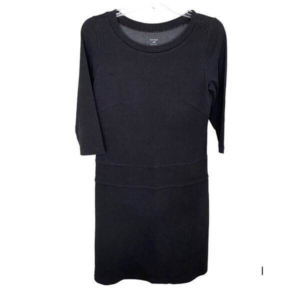Horny Toad Dresses & Skirts - Women's Toad&Co Horny Toad 3/4 Sleeve Knit Casual Dress Gray Black  Medium